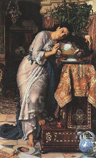 William Holman Hunt Isabella and the Pot of Basil Norge oil painting art